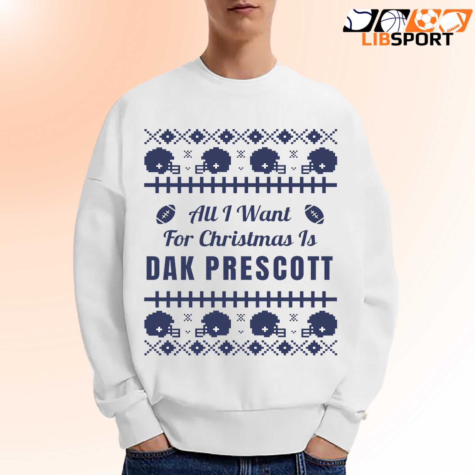 All I Want For Christmas Is Dak Prescott Shirt,unisex Holiday Dallas Fan T-Shirt